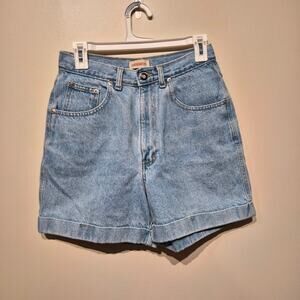 Crossroads Vintage Light Wash High Rise Mom Shorts Size 8 100% Cotton